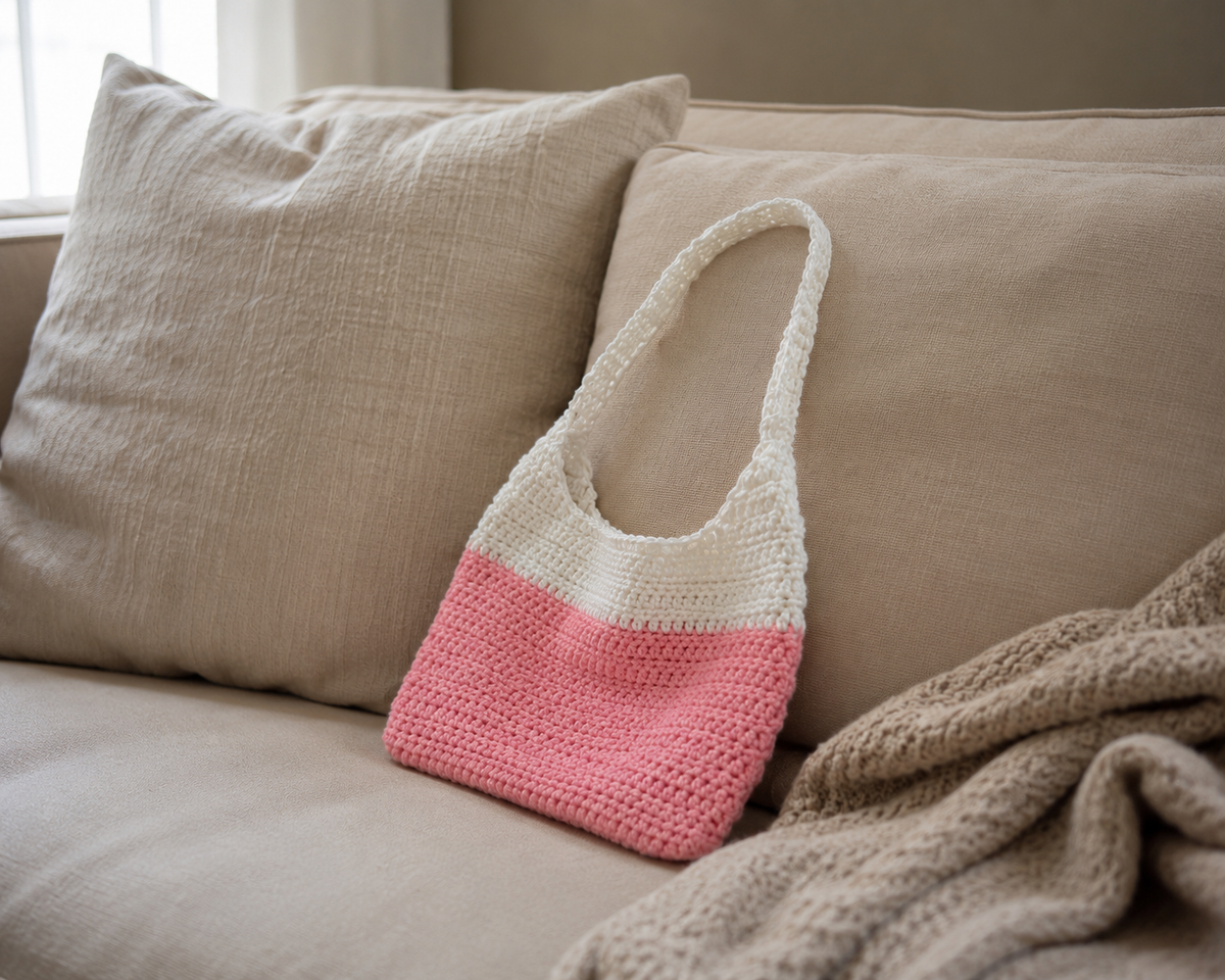 Handmade Knit Tote Bag