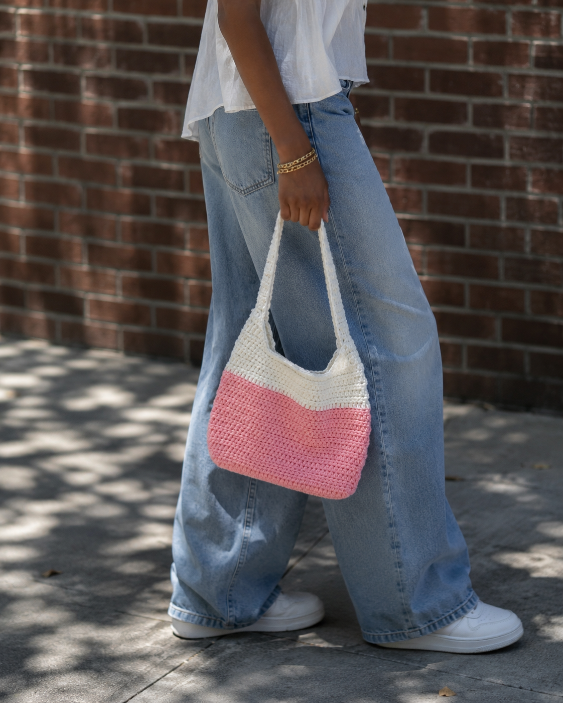 Handmade Knit Tote Bag