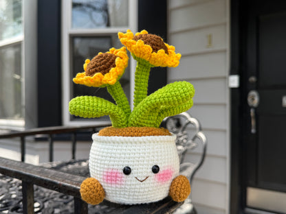 Handmade 2-Bloom Positive Desk Decor