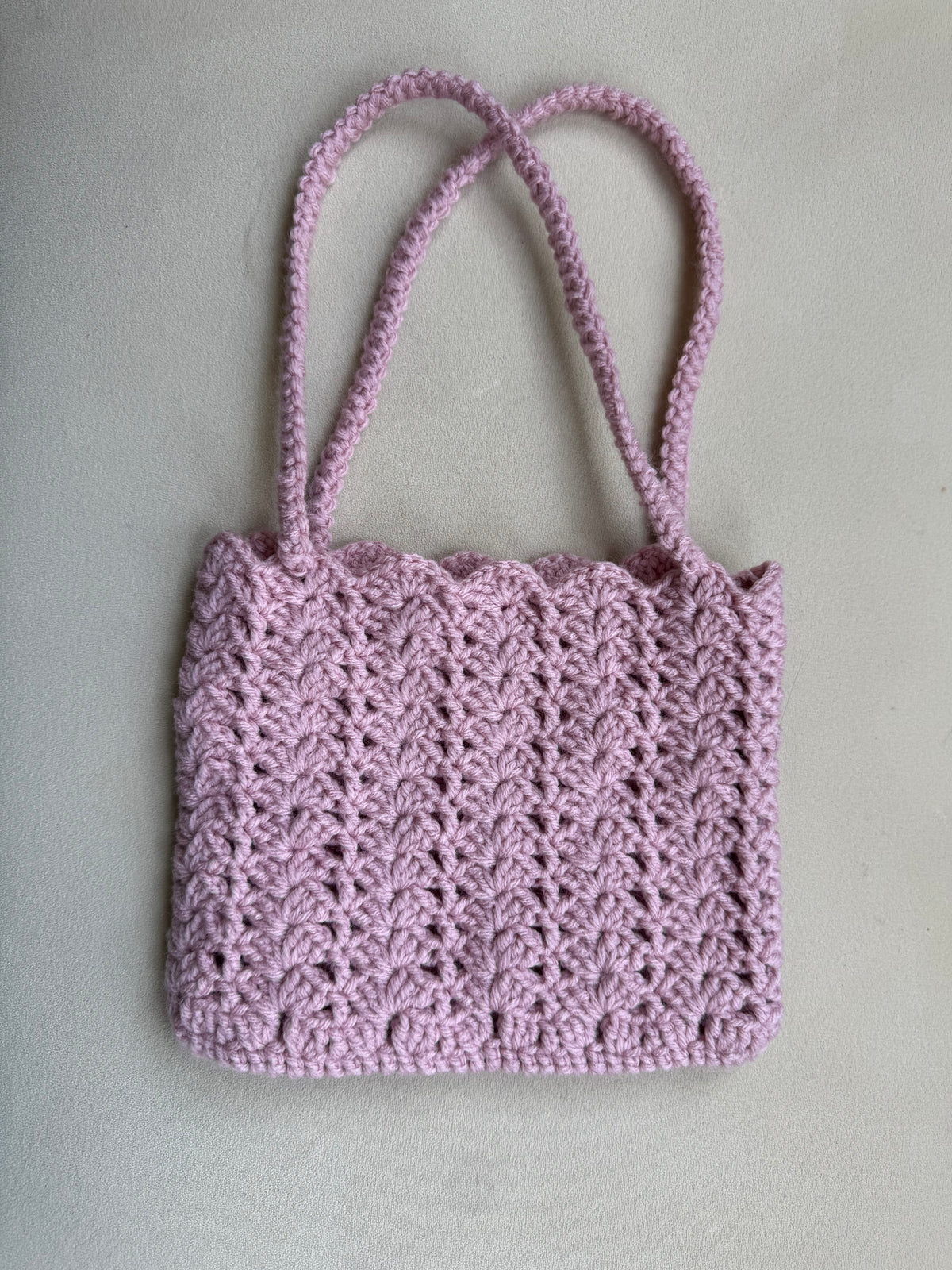 Small Pastel Coquette Yarn Purse