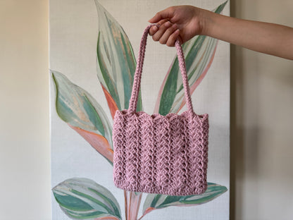 Small Pastel Coquette Yarn Purse