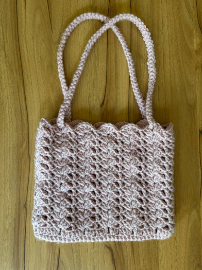 Small Pastel Coquette Yarn Purse