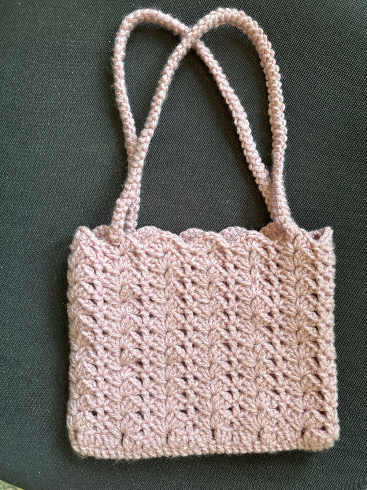 Small Pastel Coquette Yarn Purse