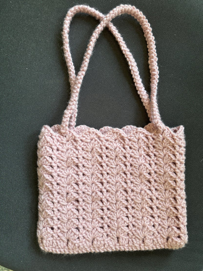 Small Pastel Coquette Yarn Purse