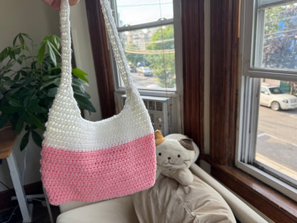 Handmade Knit Tote Bag