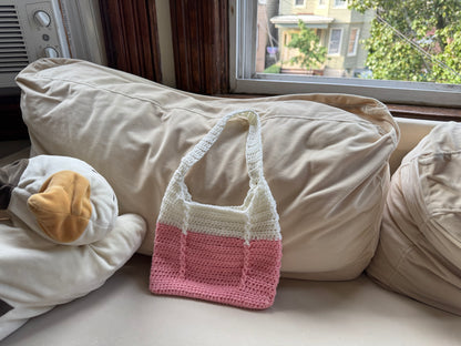 Handmade Knit Tote Bag