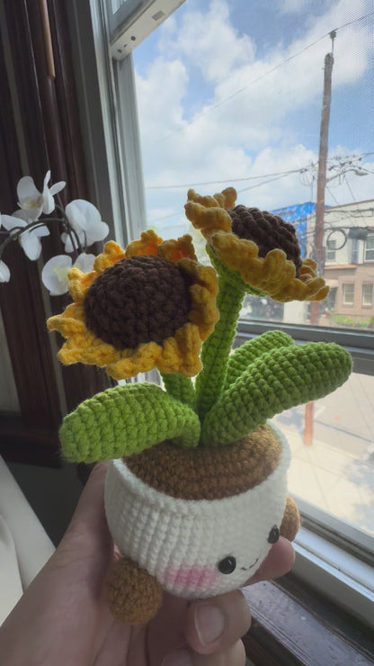Handmade 2-Bloom Positive Desk Decor