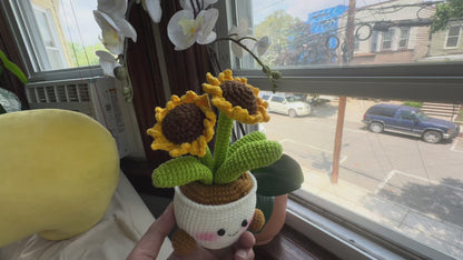 Handmade 2-Bloom Positive Desk Decor